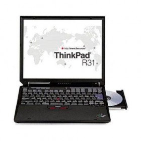 Le ThinkPad R31 de chez IBM est un ordinateur portable sorti en 2002. Le modèle que je possède (type 2657-LLG) est équipé d’un processeur Intel Pentium M tournant à 1.13 GHz, d’un disque dur de 10 Go et 128 Mo de RAM.