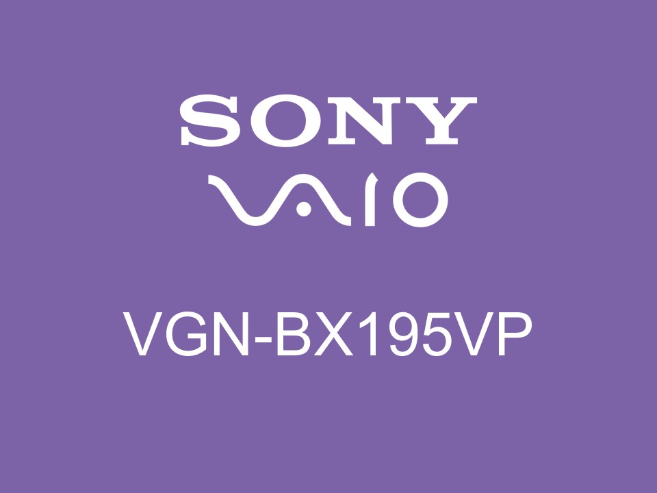 Sony VAIO VGN-BX195VP - Kit recovery