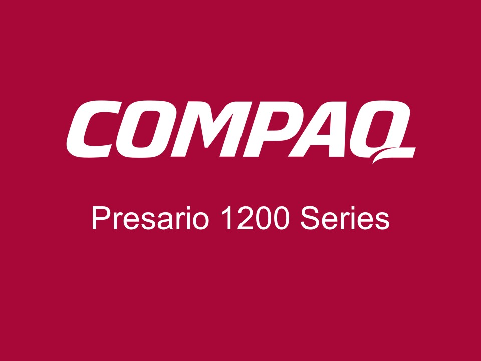 Compaq Presario 1200 Series - QuickRestore