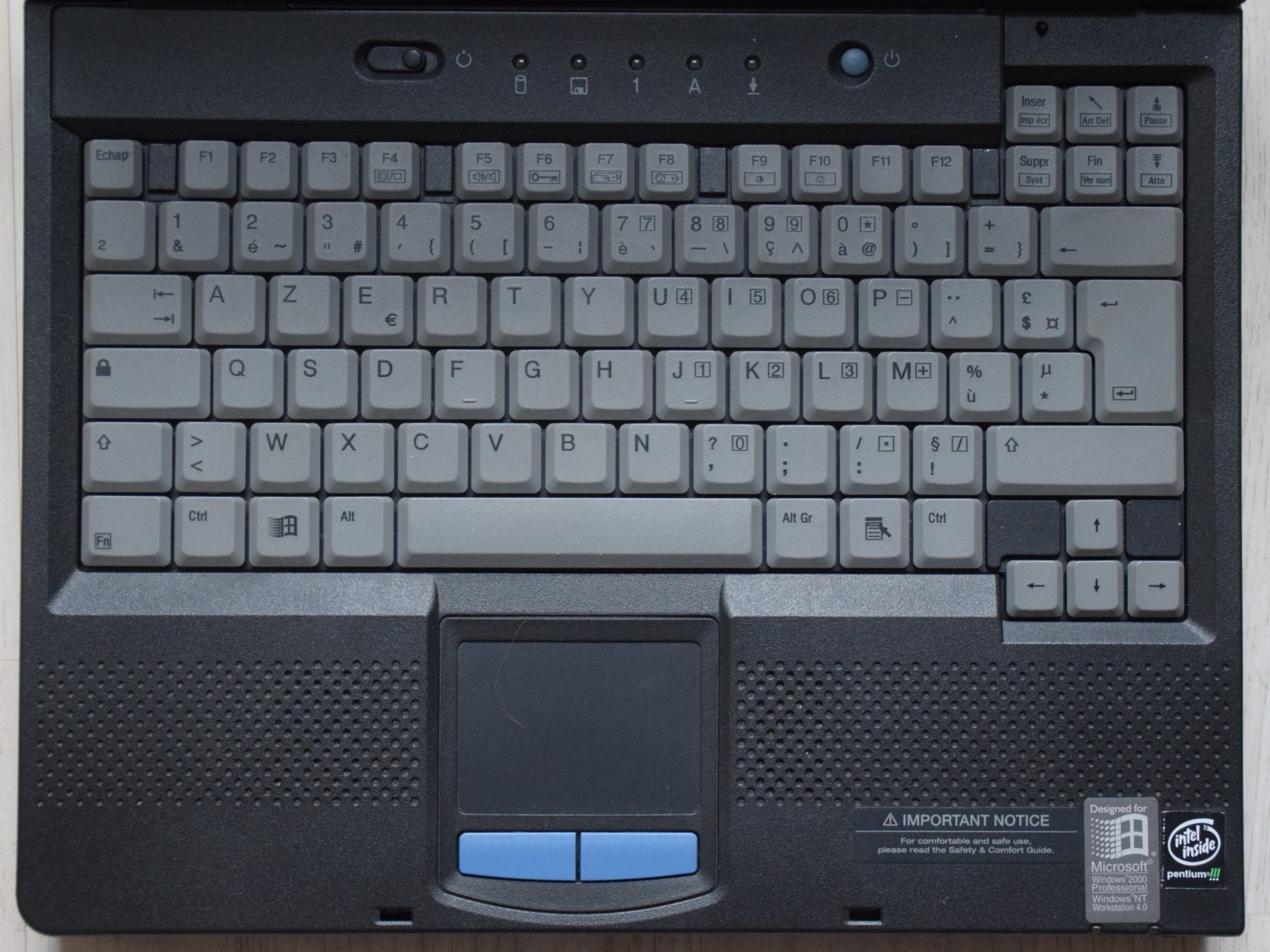 Compaq Armada E500 - clavier