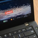 Lenovo ThinkPad T470s - vue du bureau et clavier