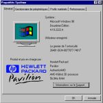 HP Pavilion 6650 - Propriétés Système