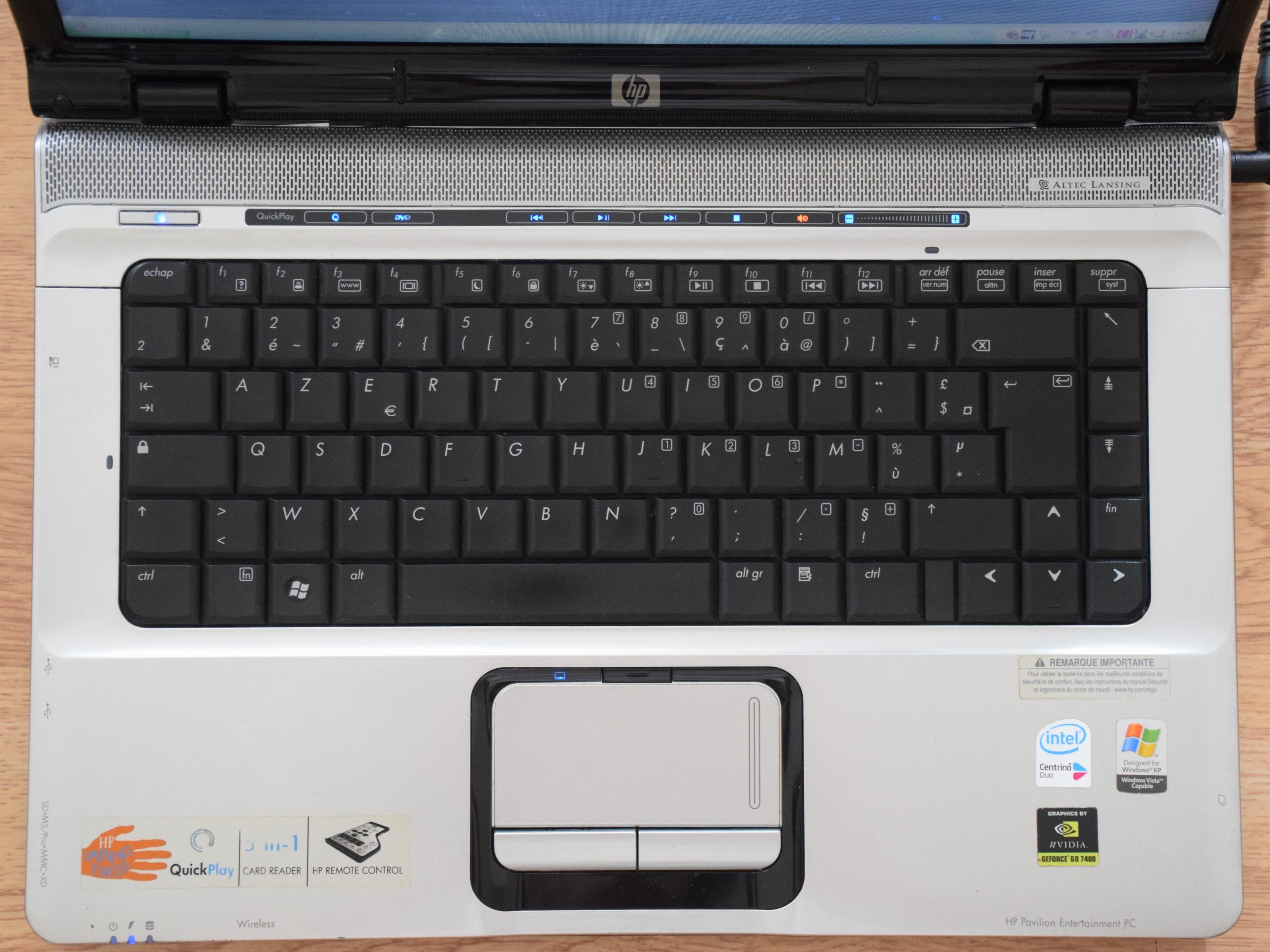 HP Pavilion dv6000 - clavier